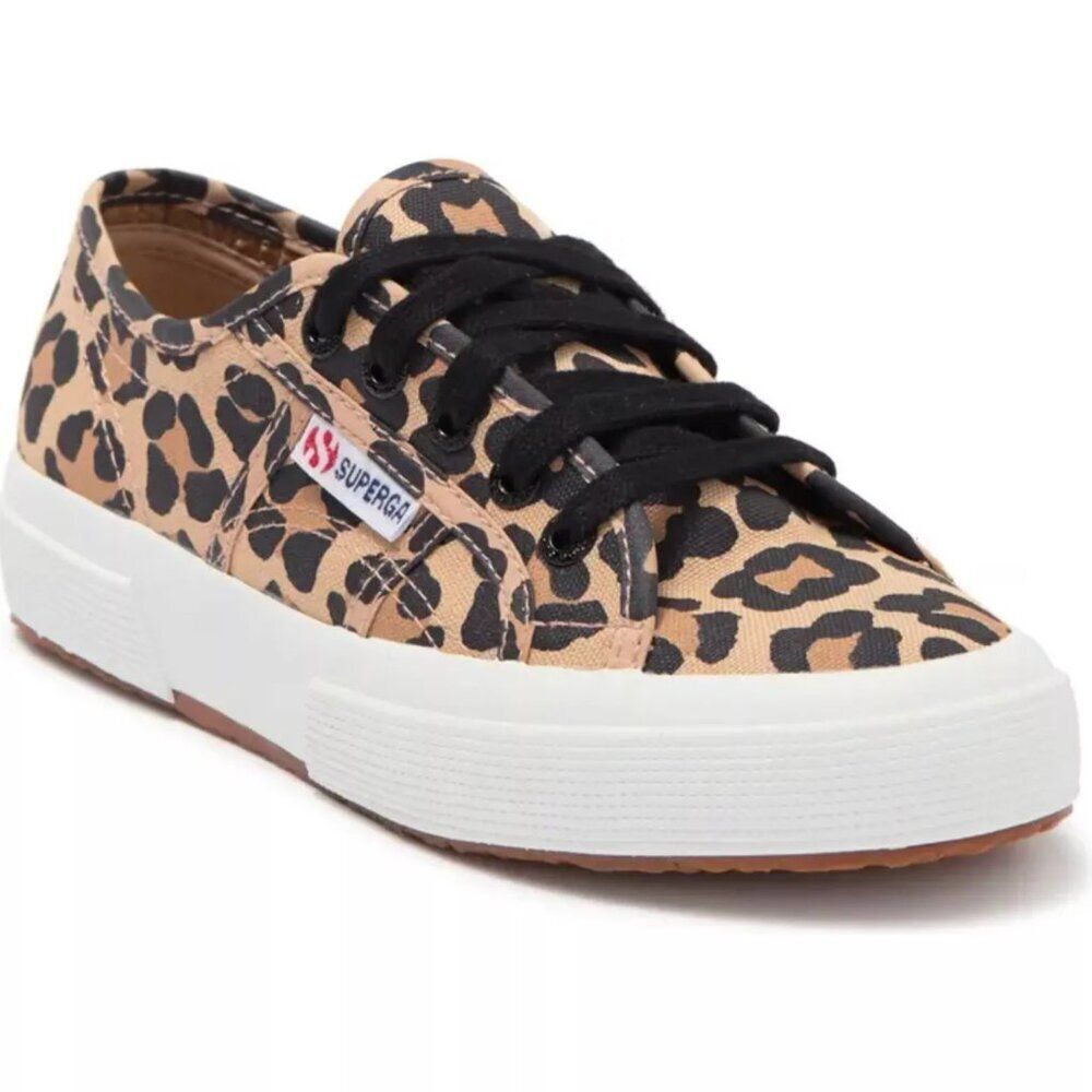 Superga 2750 Fantasy Cotu Big Classic Leopard Casual Sneakers Women's 8.5